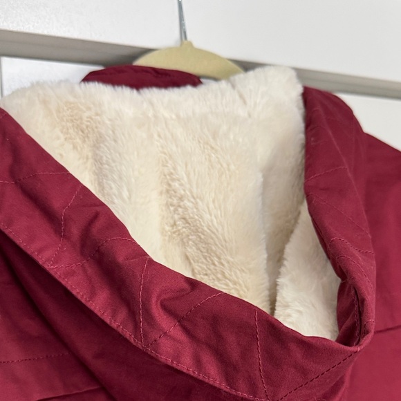 Love Tree Burgundy Hooded Utility Jacket - Picture 5 of 6